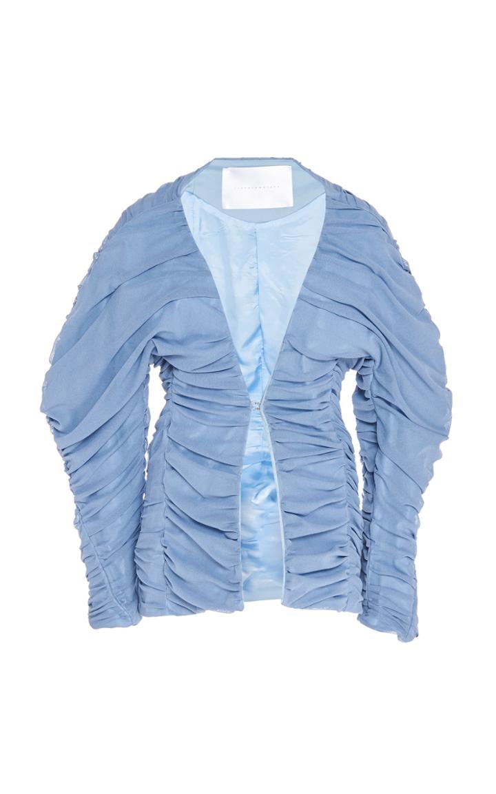 Moda Operandi Richard Malone Ruched Puffed Sleeve Shell Jacket Size: Xs
