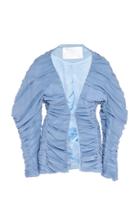 Moda Operandi Richard Malone Ruched Puffed Sleeve Shell Jacket Size: Xs
