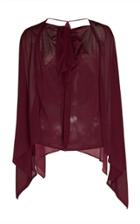 Roland Mouret Savoy Draped Jersey Blouse