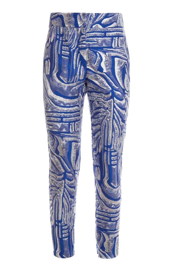 Genny Metallic Embroidered Trousers