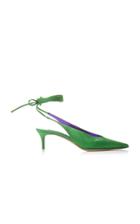 Attico Caterina Satin Slingbacks