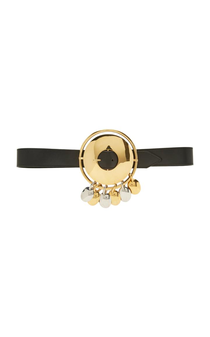 Moda Operandi Paco Rabanne Gold-tone Leather Disc Belt