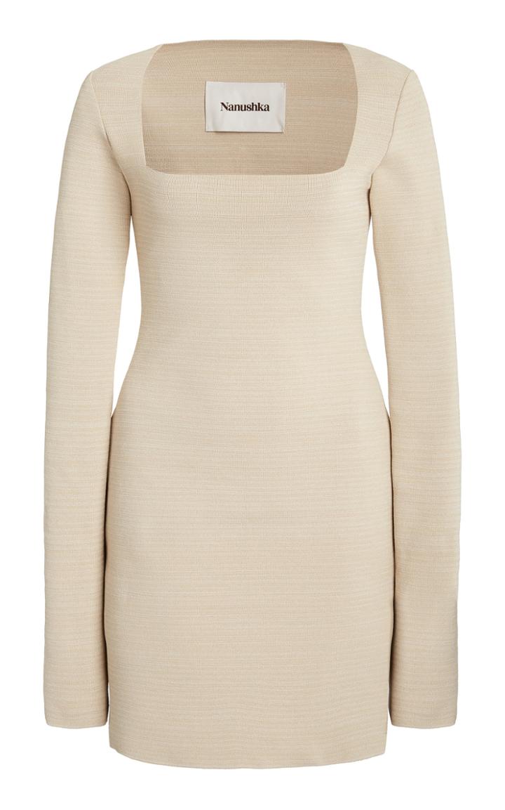 Moda Operandi Nanushka Leah Crepe Mini Dress