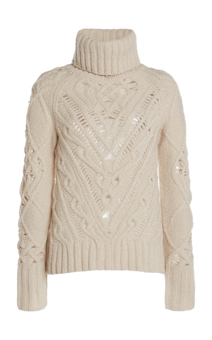 Moda Operandi Altuzarra Ernestine Cable-knit Turtleneck Sweater