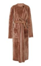 Altuzarra Clark Plush Leather Coat