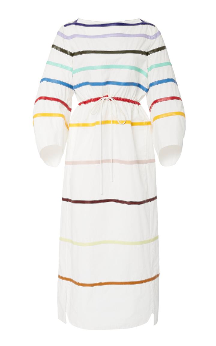 Rosie Assoulin Striped Cotton Maxi Dress