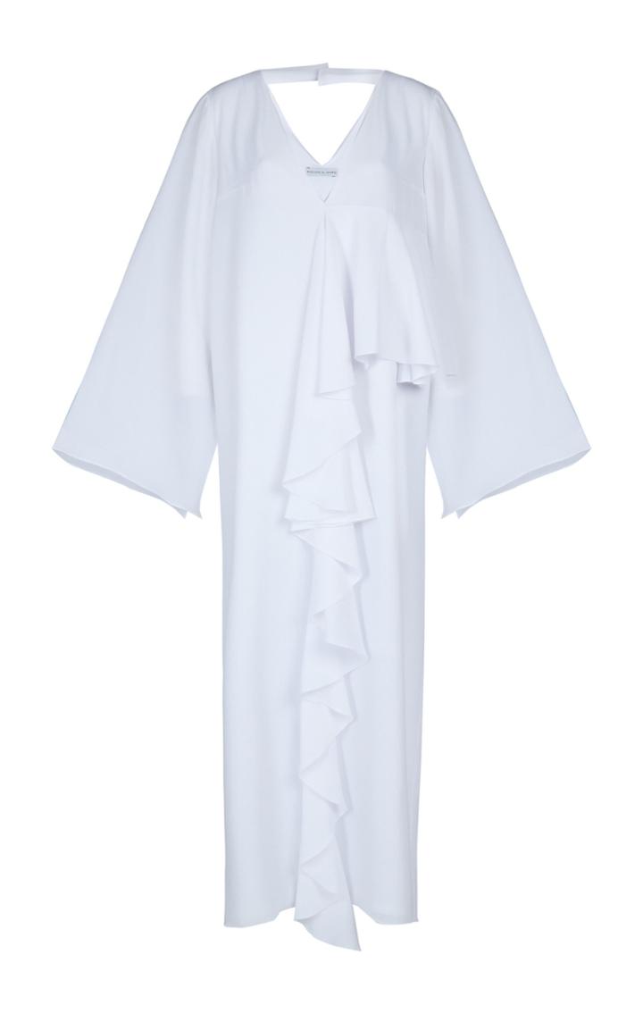 Madiyah Al Sharqi White Frill Dress
