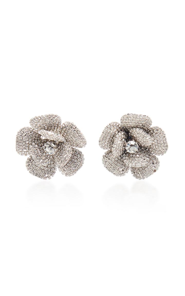Moda Operandi Alessandra Rich Flowers Earrings