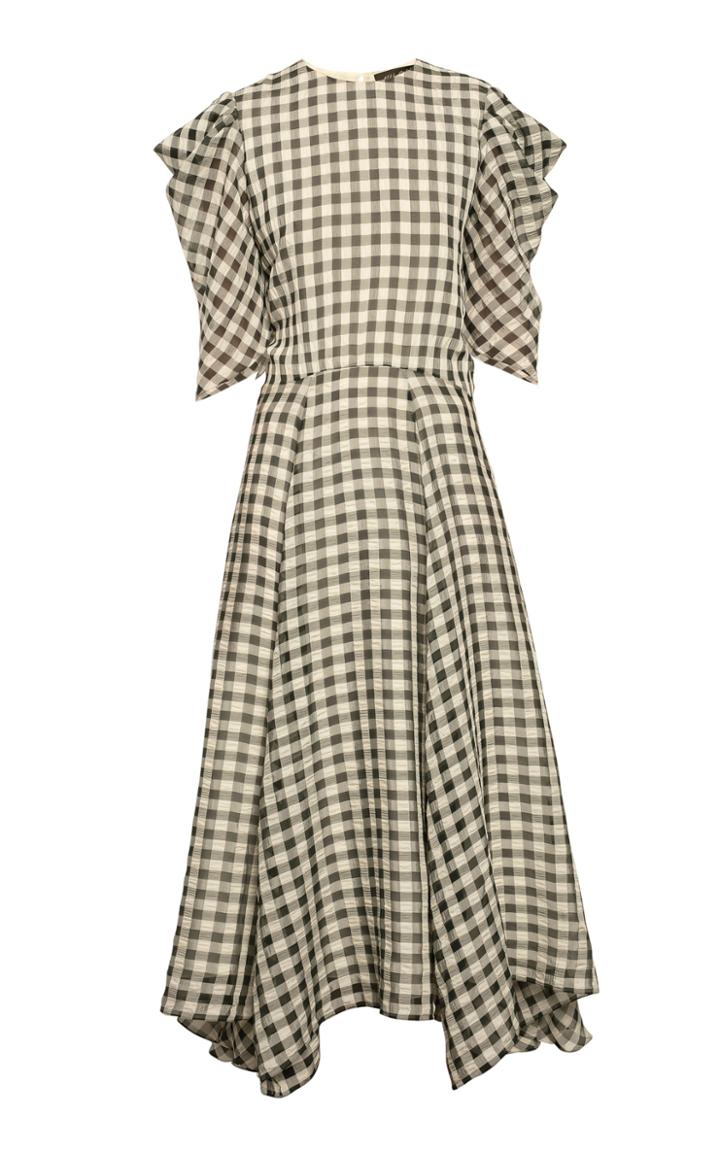 Anna October Annushka Chiffon Check Dress