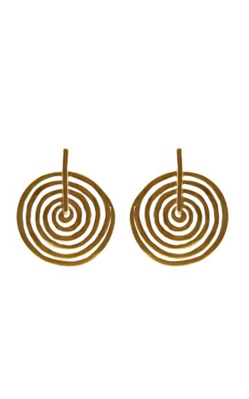 Moda Operandi Cano Camino 24k Gold-plated Spiral Earrings