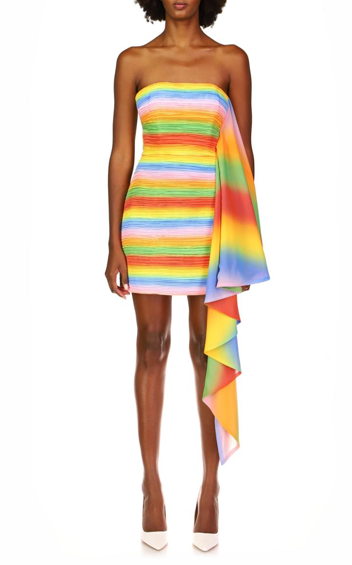 Moda Operandi Amur Kay Printed Satin Mini Dress