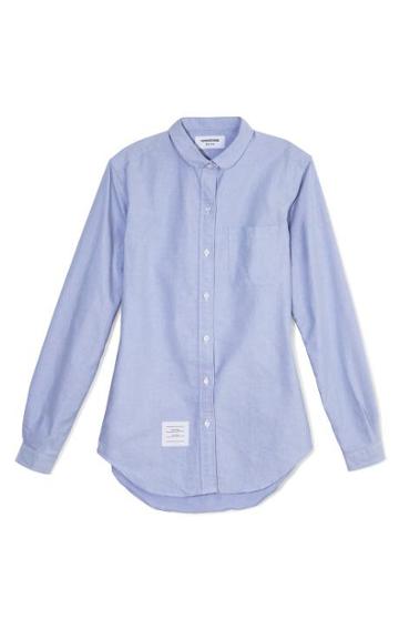 Thom Browne Rounded Collar Oxford Shirt