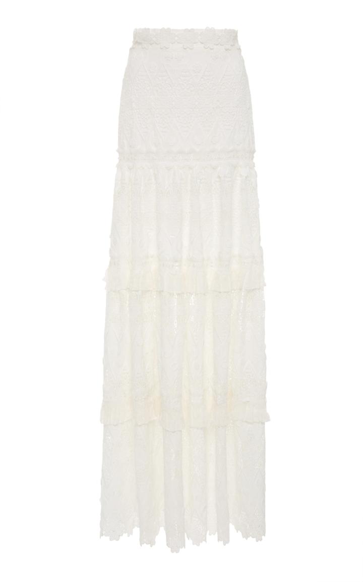 Alexis Hisa Guipure Lace Maxi Skirt