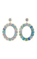 Jamie Wolf 18k Yellow Gold Opal And Diamond Oval Earring