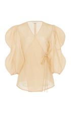 Moda Operandi Rejina Pyo Mia Cotton Voile Wrap Top Size: S
