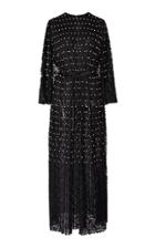 Huishan Zhang Laila Stud Embellished Gauze Maxi Dress