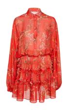 Alexis Loe Red Floral Blouson Dress