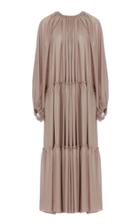 Moda Operandi Studio Cut Pleated Crepe De Chine Dress