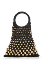 Les Petits Joueurs Lea Leather Bag With Gold Metal Pearls