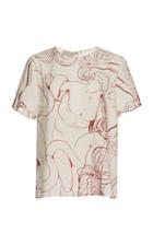 Zeus + Dione Ares Printed Short Sleeve Top