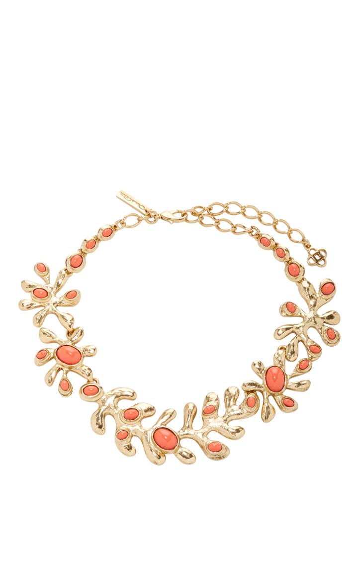 Oscar De La Renta Coral Sea Tangle Necklace