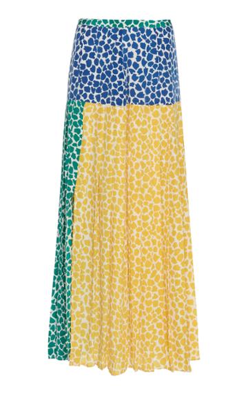 Rixo London Tina Silk Maxi Skirt