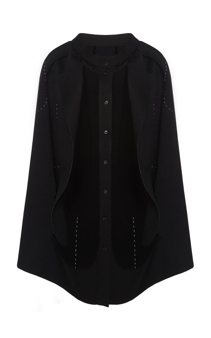 Maison Margiela Neoprene Cutout Jersey Cape