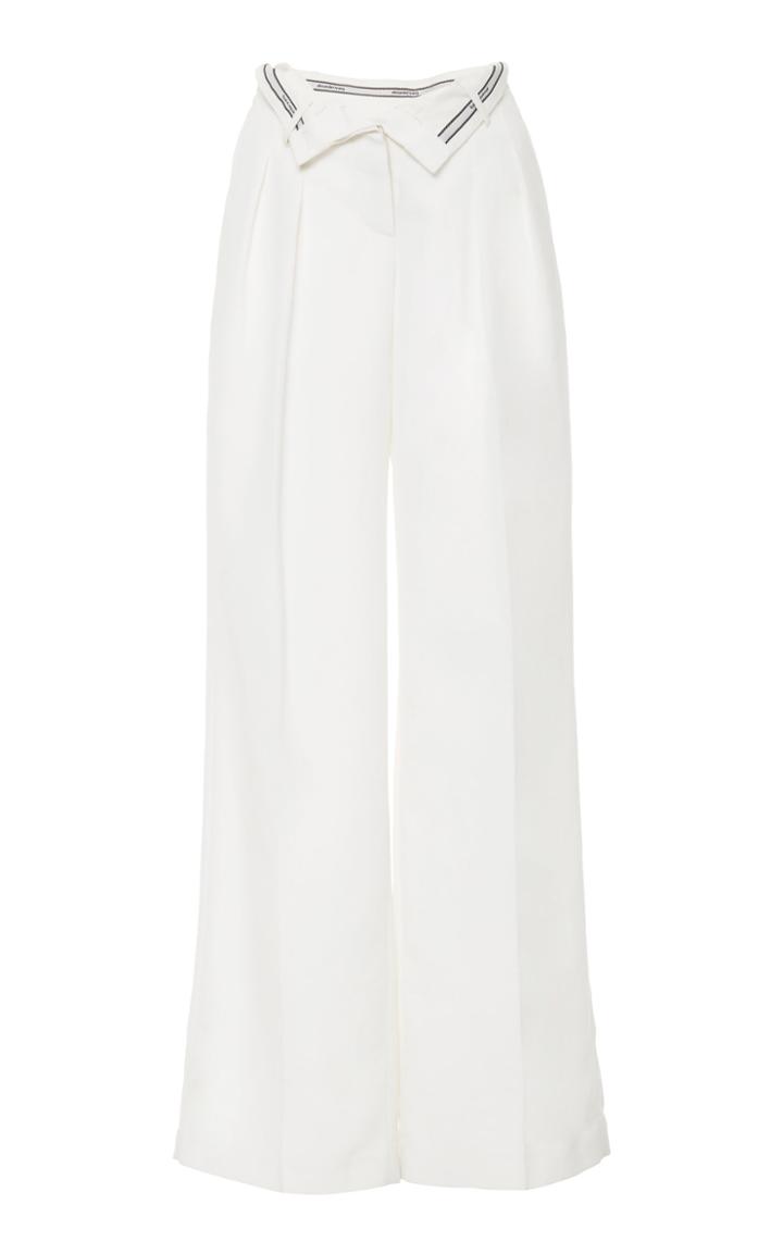 Alexander Wang Flipped Waistband Stretch-wool Trousers