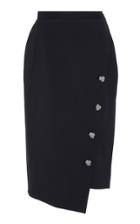 Altuzarra Faro Wool Button Detail Skirt