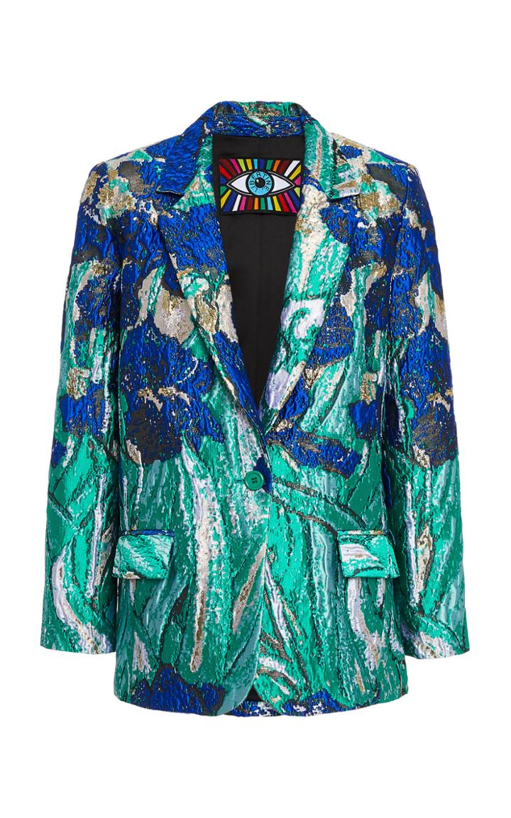 Moda Operandi Libertine Van Gogh's Irises Long Blazer Size: Xs