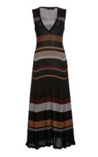 Proenza Schouler Striped Ribbed-knit Maxi Dress