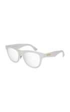 Bottega Veneta Runway Round-frame Aluminum Sunglasses