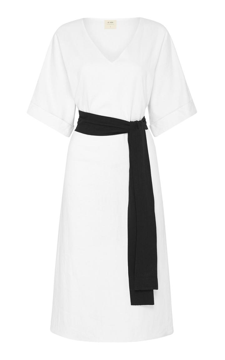 Moda Operandi St. Agni Yume Linen-cotton Midi Dress