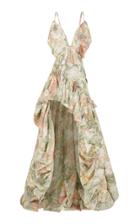 Raisa Vanessa Floral Patterned Assymmetrical Maxi Dress