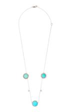 Mindi Mond Turquoise Old Cut Diamond Disk Necklace