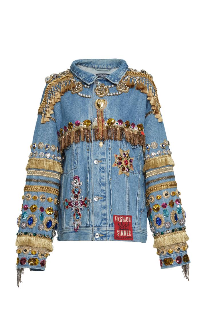 Dolce & Gabbana Embellished Denim Jacket
