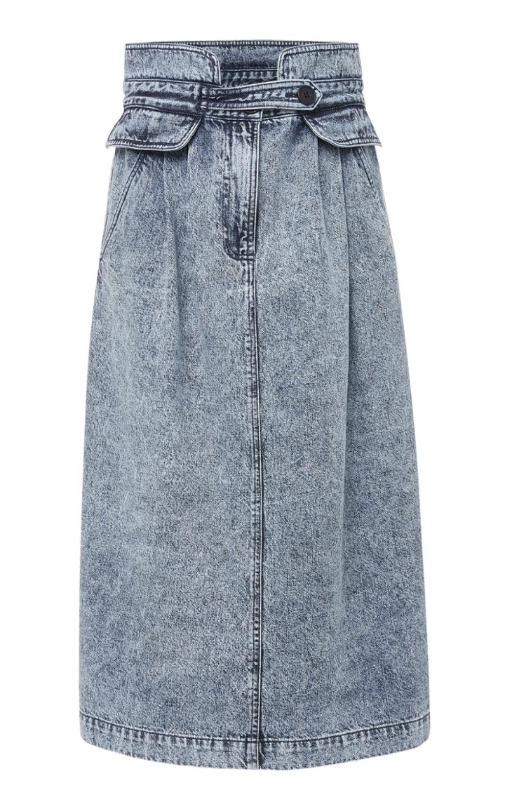 Sea Jocelyn Acid Wash Denim Skirt