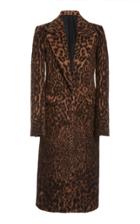 Marina Moscone Leopard-printed Sherpa Coat