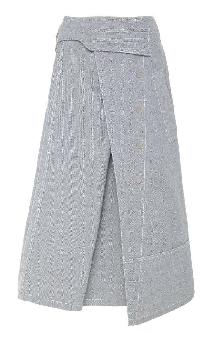 3.1 Phillip Lim Denim Trench Skirt