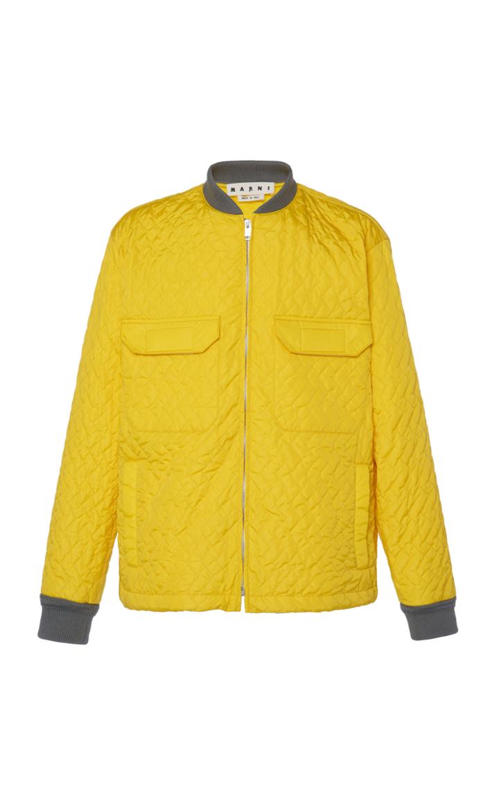 Marni Double Front Pocket Zip-up Jacket