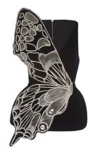 David Koma Butterfly Embroidered Peplum Top