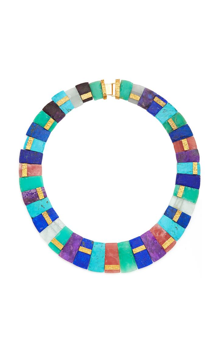 Guita M Multi Stone Collar Necklace