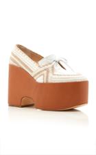 Gabriela Hearst Hesse Embossed Platform Loafer