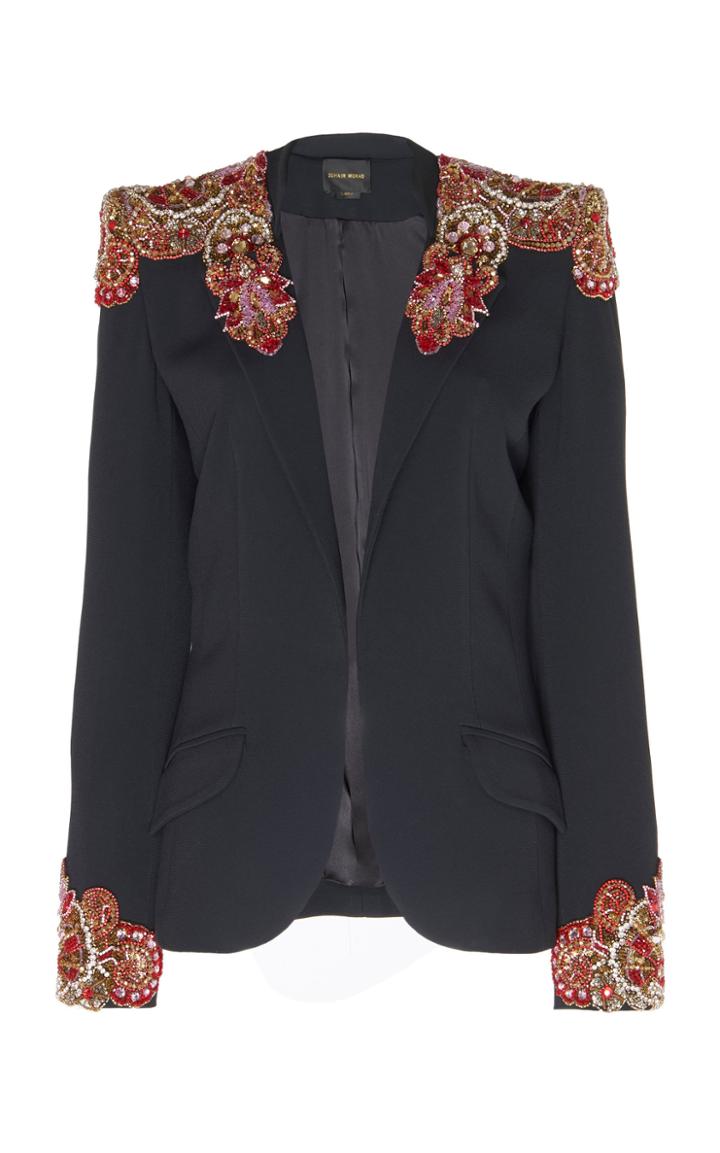 Zuhair Murad Alhambra Embellished Cady Blazer
