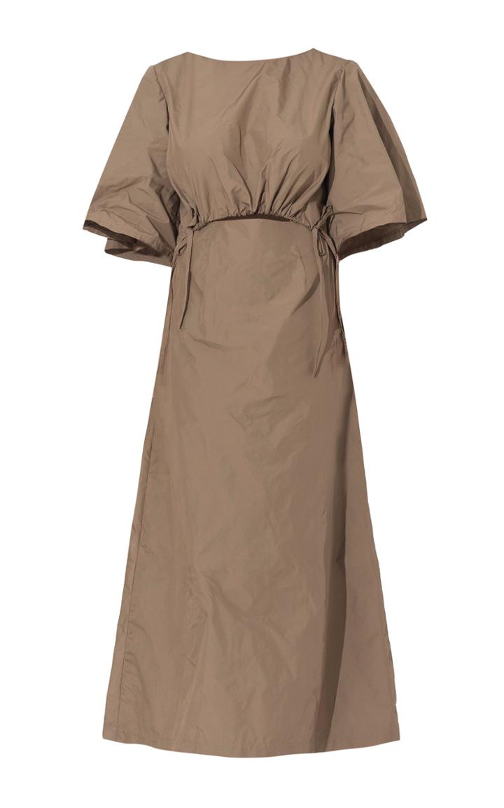 Wynn Hamlyn Scrunch Crepe Midi Dress