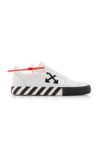 Off-white C/o Virgil Abloh Embellished Suede And Canvas Sneakers