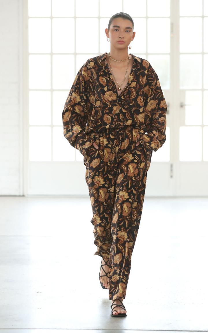 Matteau Swim Oversized Silk Button Down Shirt