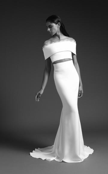 Cushnie Bridal Luma High Waisted Silk Skirt With Train
