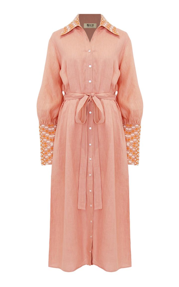 Mochi Jenny Embroidered Midi Dress