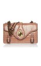 Bottega Veneta Small City Knot Shoulder Bag In Fume Crocodile